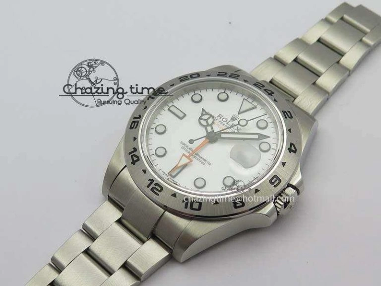 Explorer II 42mm 216570 1:1 Noob Best Edition White Dial A3187 (Correct Hand Stack) Thermal 3837