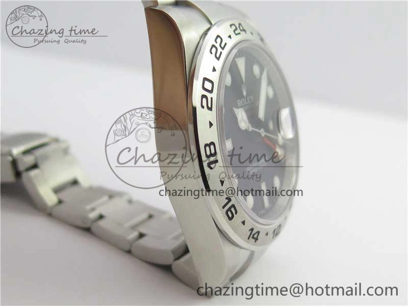 AllSeason Explorer II 42mm 216570 Black 904L SS GMF 1:1 Best Edition Black Dial on Bracelet A3186 (Correct Hand Stack) 3242