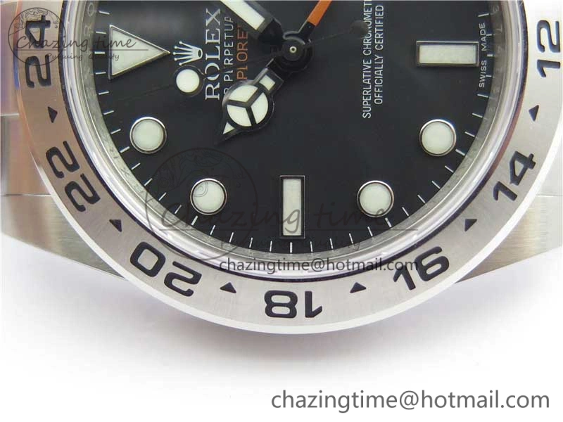 AllSeason Explorer II 42mm 216570 Black 904L SS GMF 1:1 Best Edition Black Dial on Bracelet A3186 (Correct Hand Stack) 3242