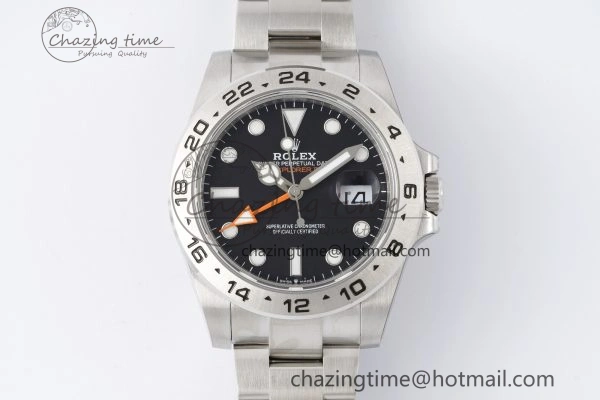 Explorer II 42mm 216570 Black 904L SS JDF 1:1 Best Edition Black Dial on Bracelet VR3285 CHS V DailyWear 2171