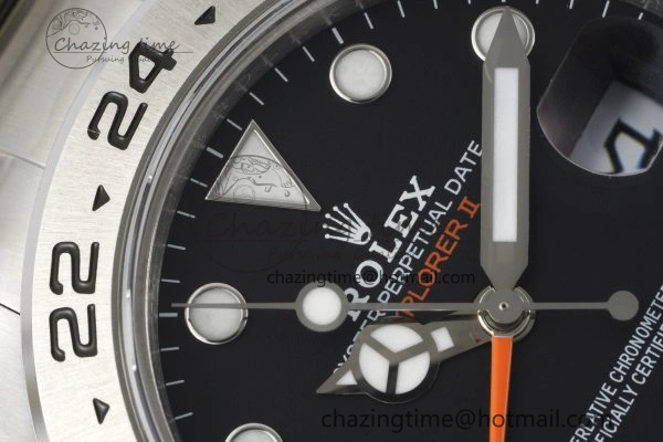 Explorer II 42mm 216570 Black 904L SS JDF 1:1 Best Edition Black Dial on Bracelet VR3285 CHS V DailyWear 2171
