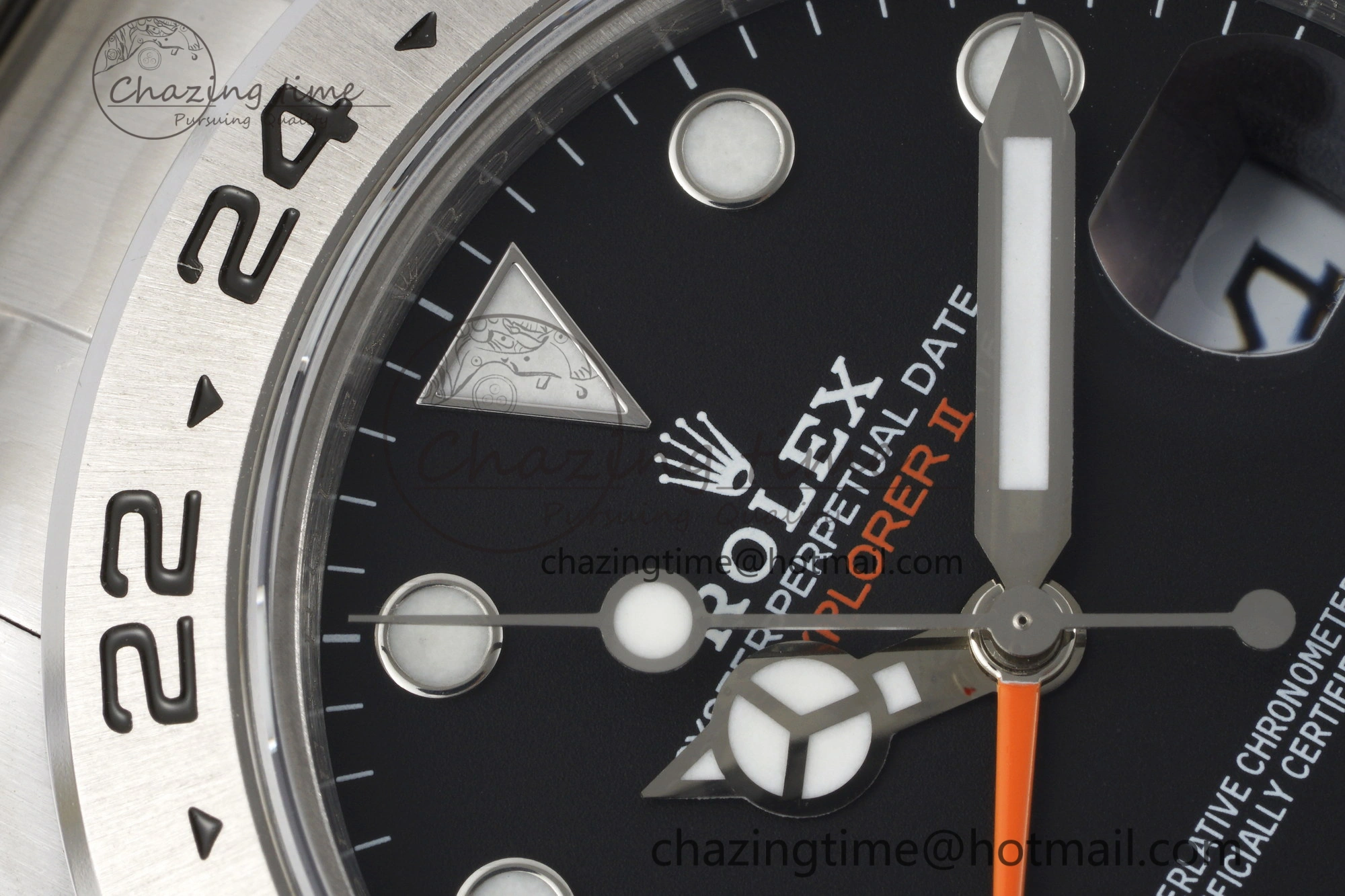 Explorer II 42mm 216570 Black 904L SS JDF 1:1 Best Edition Black Dial on Bracelet VR3285 CHS V DailyWear 2171