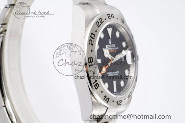 Explorer II 42mm 216570 Black 904L SS JDF 1:1 Best Edition Black Dial on Bracelet VR3285 CHS V DailyWear 2171