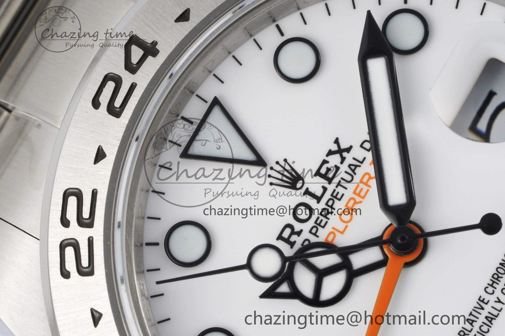 Explorer II 42mm 216570 Black 904L SS JDF 1:1 Best Edition White Dial on Bracelet VR3285 CHS V TimelessDesign 2174