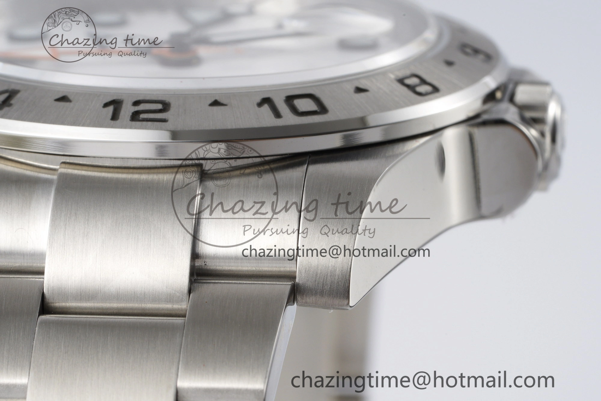 Explorer II 42mm 216570 Black 904L SS JDF 1:1 Best Edition White Dial on Bracelet VR3285 CHS V TimelessDesign 2174
