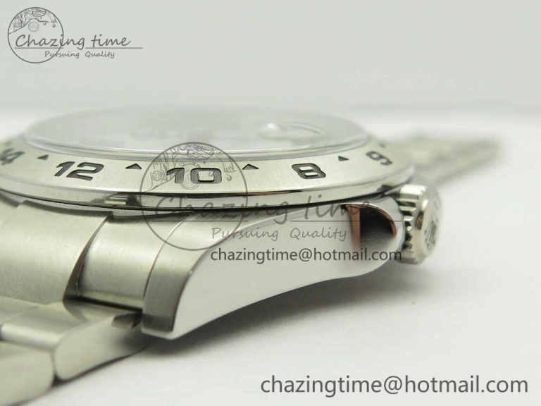 SoftTouch Explorer II 42mm 216570 JF 1:1 Best Edition White Dial on SS Bracelet A2836 V 3310