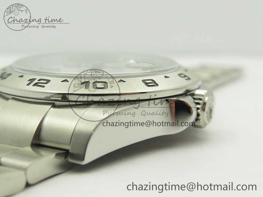 SoftTouch Explorer II 42mm 216570 JF 1:1 Best Edition White Dial on SS Bracelet A2836 V 3310