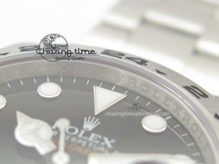 DailyWear Explorer II 42mm 216570 Noob Best Edition Black Dial on SS Bracelet A23J 4039