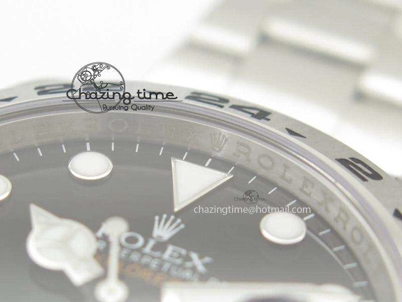 DailyWear Explorer II 42mm 216570 Noob Best Edition Black Dial on SS Bracelet A23J 4039