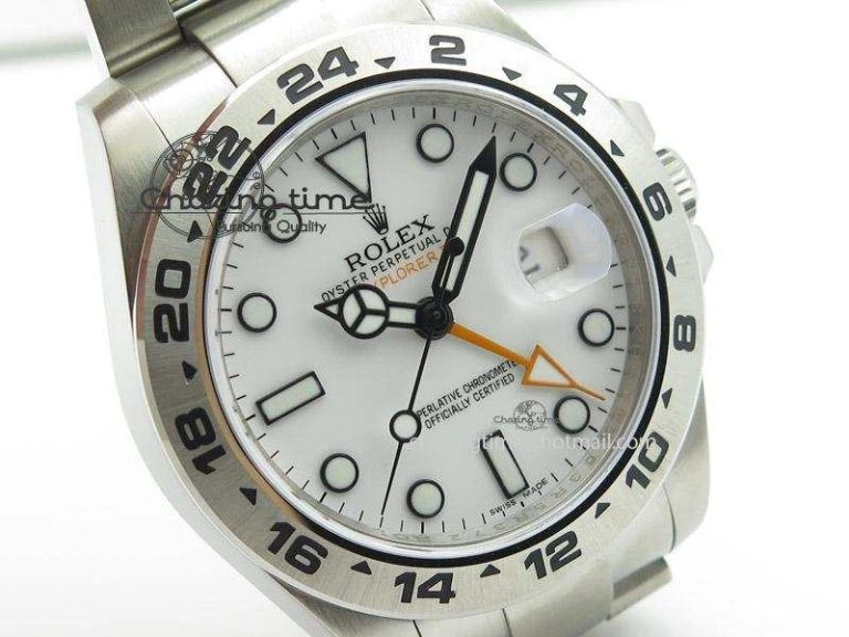 Explorer II 42mm 216570 Noob Best Edition White Dial on SS Bracelet A23J Minimalist 4041