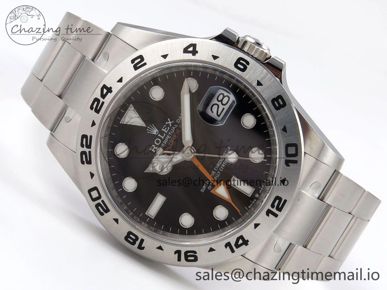 Efficient Explorer II 42mm 226570 904L SS Clean 1:1 Best Edition Black Dial on Bracelet DD3285 CHS 1091