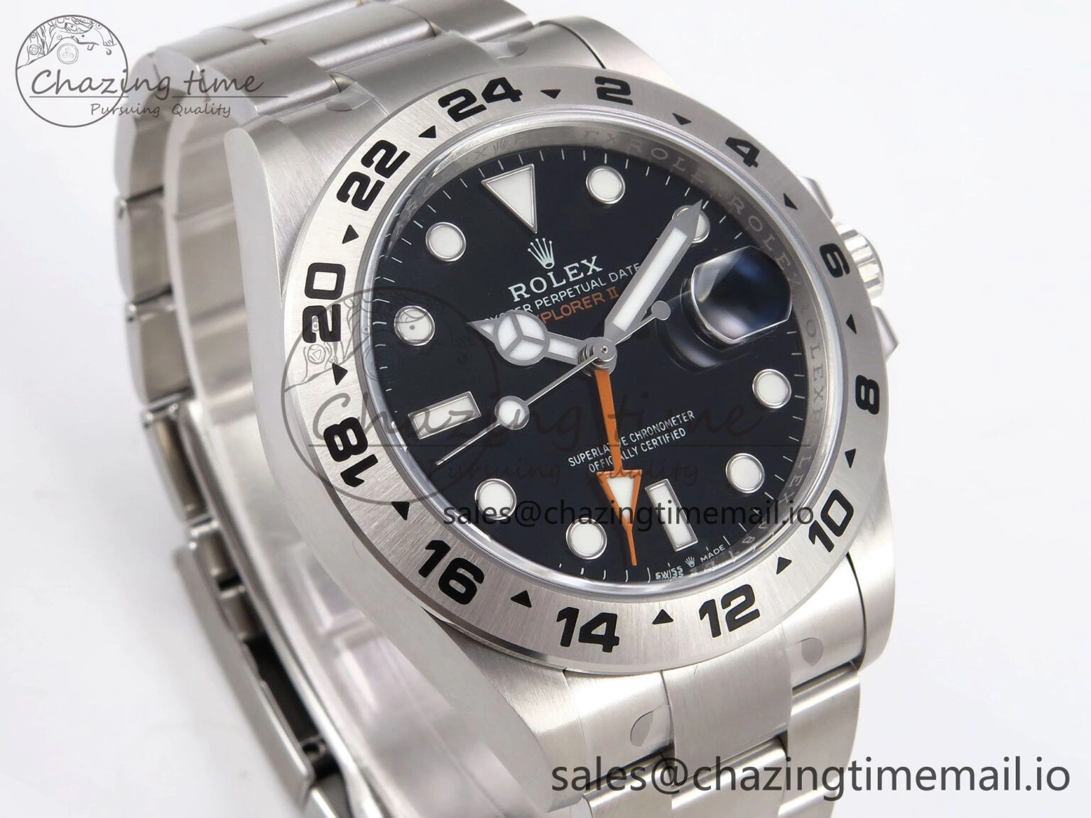 Efficient Explorer II 42mm 226570 904L SS Clean 1:1 Best Edition Black Dial on Bracelet DD3285 CHS 1091