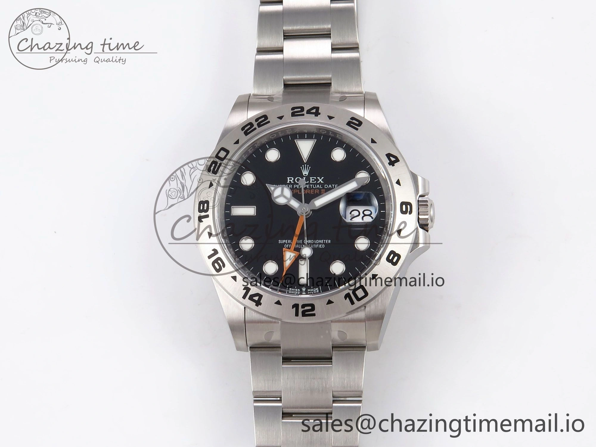 Efficient Explorer II 42mm 226570 904L SS Clean 1:1 Best Edition Black Dial on Bracelet DD3285 CHS 1091