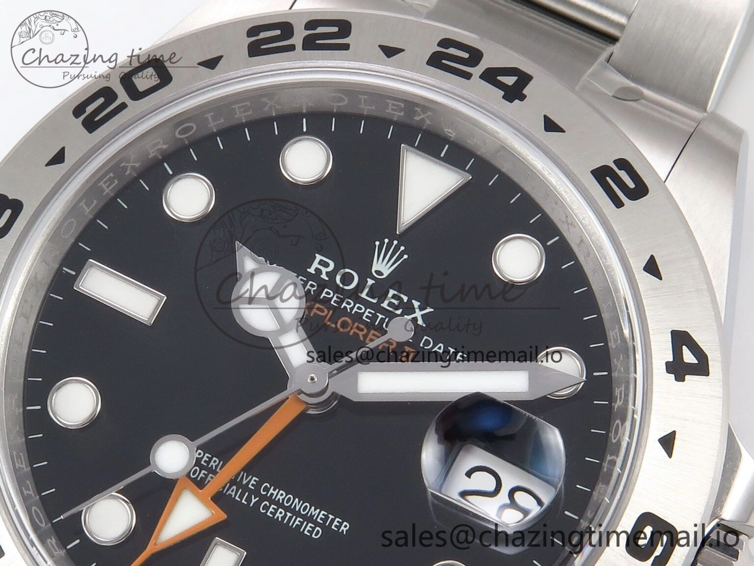 Efficient Explorer II 42mm 226570 904L SS Clean 1:1 Best Edition Black Dial on Bracelet DD3285 CHS 1091