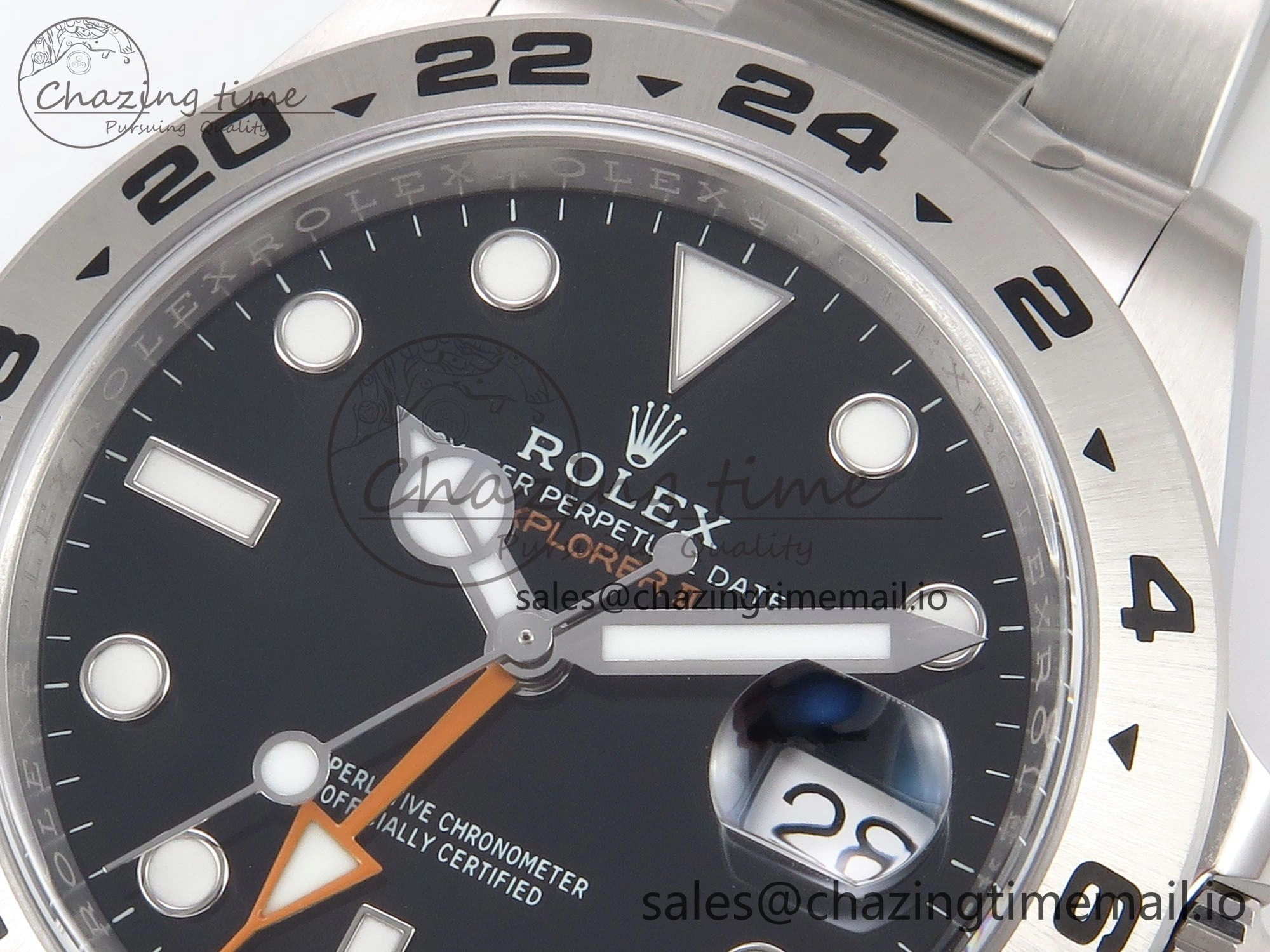 Efficient Explorer II 42mm 226570 904L SS Clean 1:1 Best Edition Black Dial on Bracelet DD3285 CHS 1091
