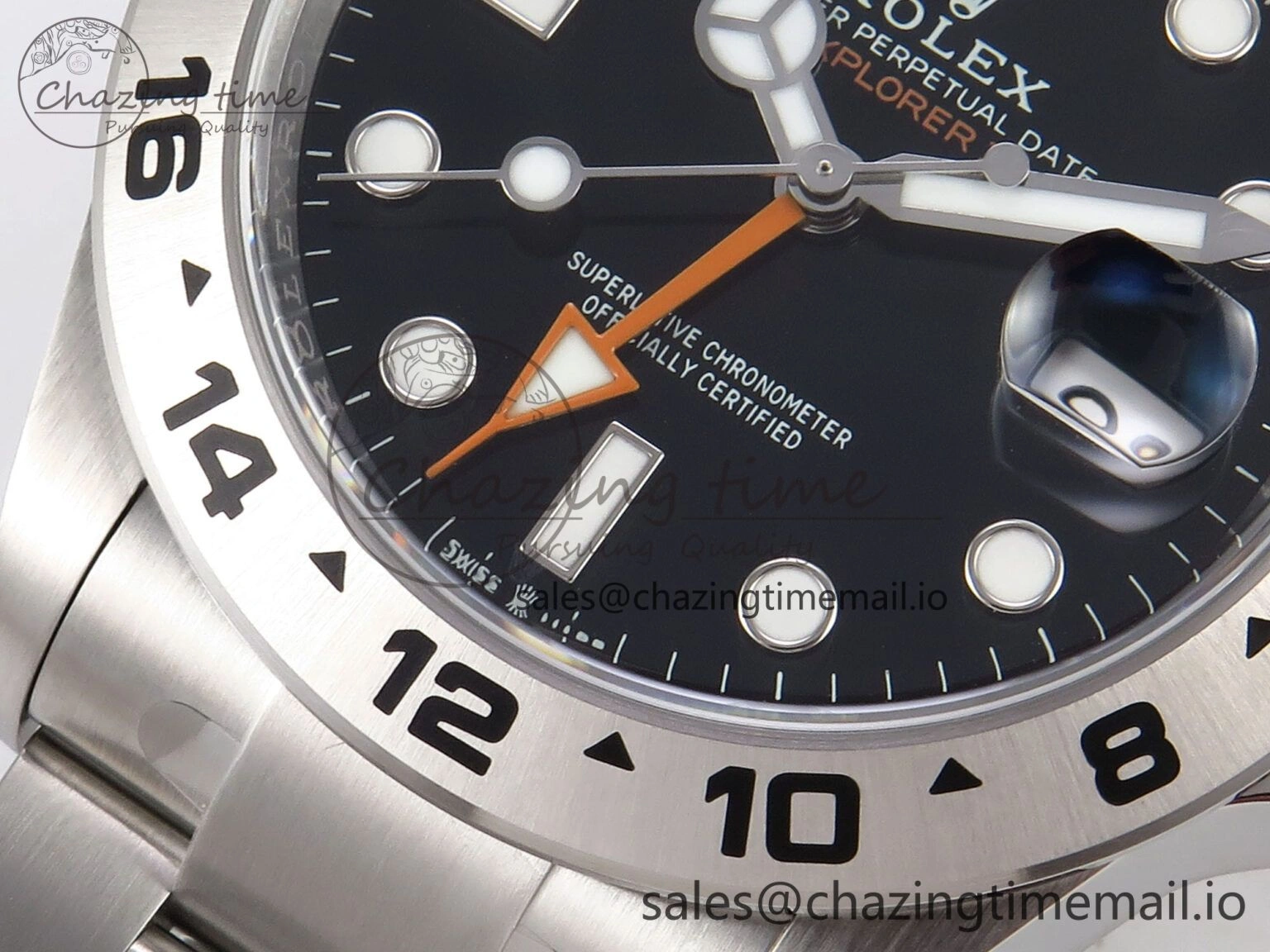 Efficient Explorer II 42mm 226570 904L SS Clean 1:1 Best Edition Black Dial on Bracelet DD3285 CHS 1091