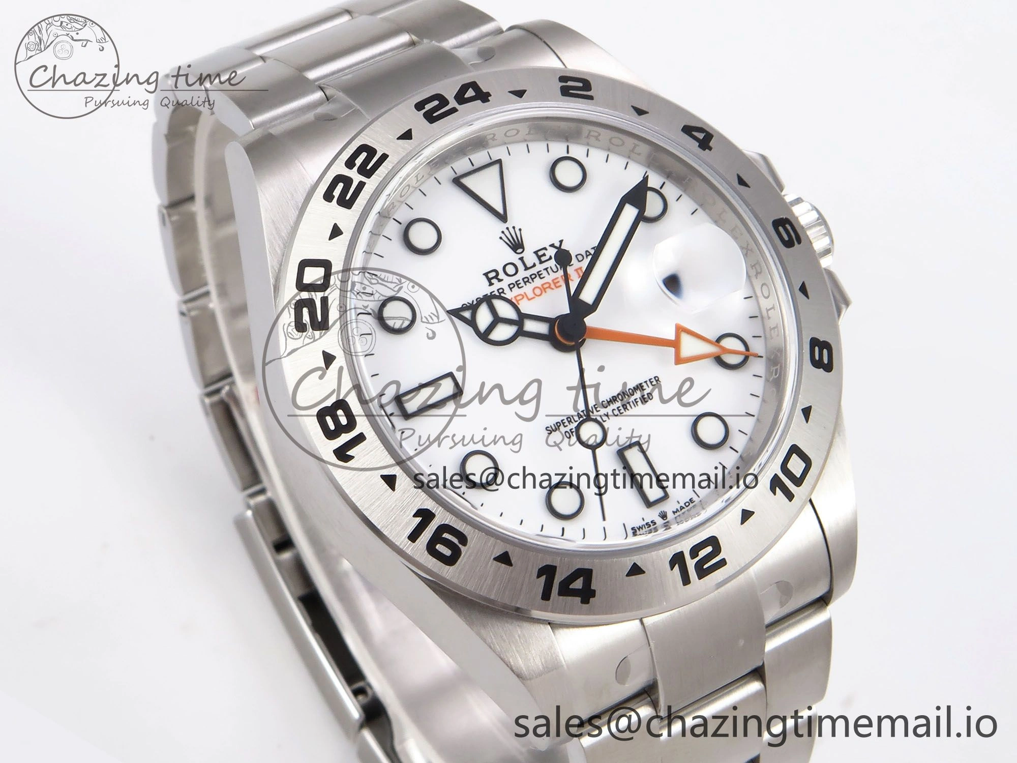 Explorer II 42mm 226570 904L SS Clean 1:1 Best Edition White Dial on Bracelet DD3285 CHS UrbanStyle 1092