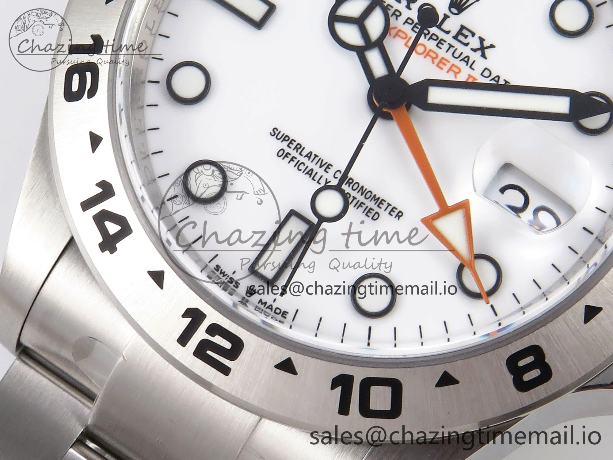 Explorer II 42mm 226570 904L SS Clean 1:1 Best Edition White Dial on Bracelet DD3285 CHS UrbanStyle 1092