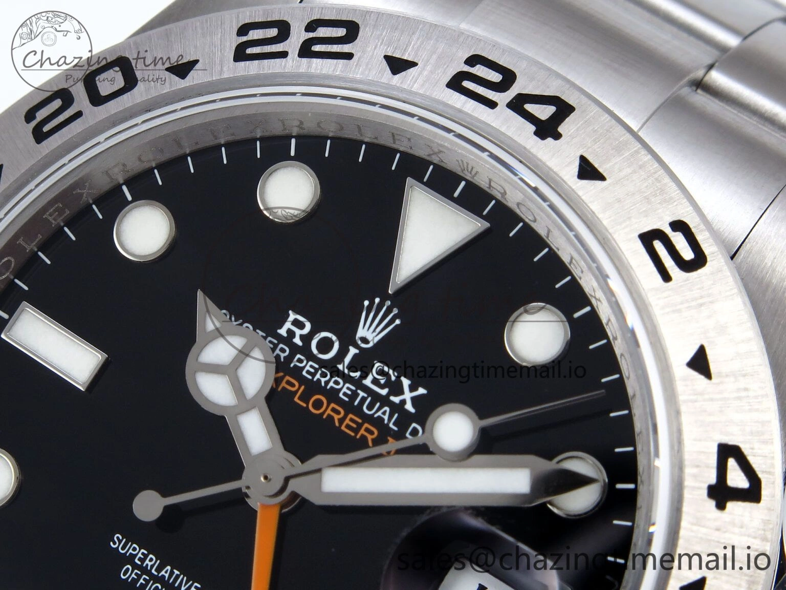 WrinkleFree Explorer II 42mm 226570 904L SS QF 1:1 Best Edition Black Dial on Bracelet SH3285-2 CHS 906