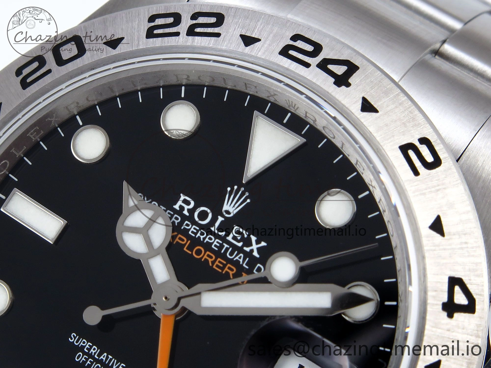 WrinkleFree Explorer II 42mm 226570 904L SS QF 1:1 Best Edition Black Dial on Bracelet SH3285-2 CHS 906