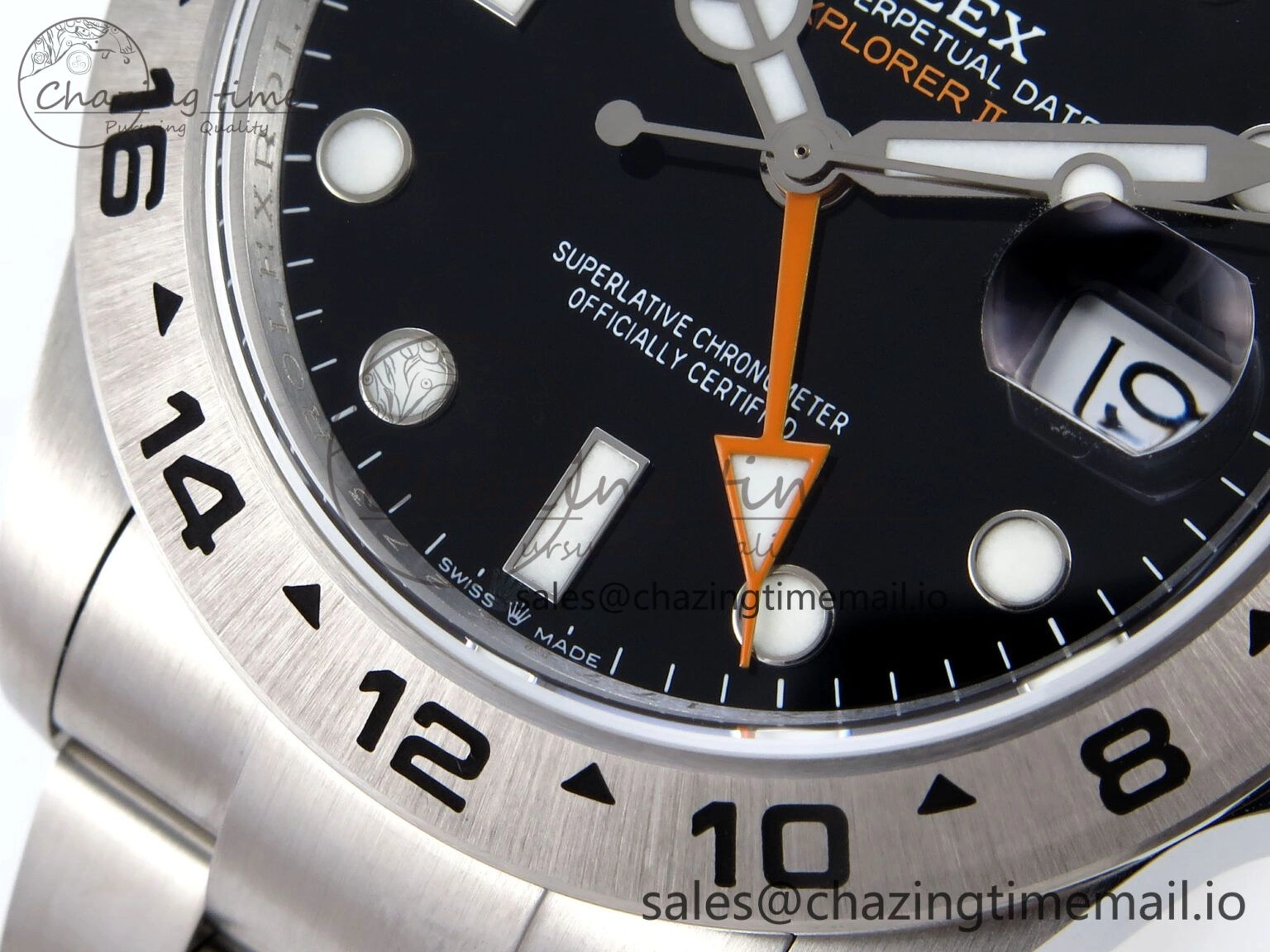 WrinkleFree Explorer II 42mm 226570 904L SS QF 1:1 Best Edition Black Dial on Bracelet SH3285-2 CHS 906