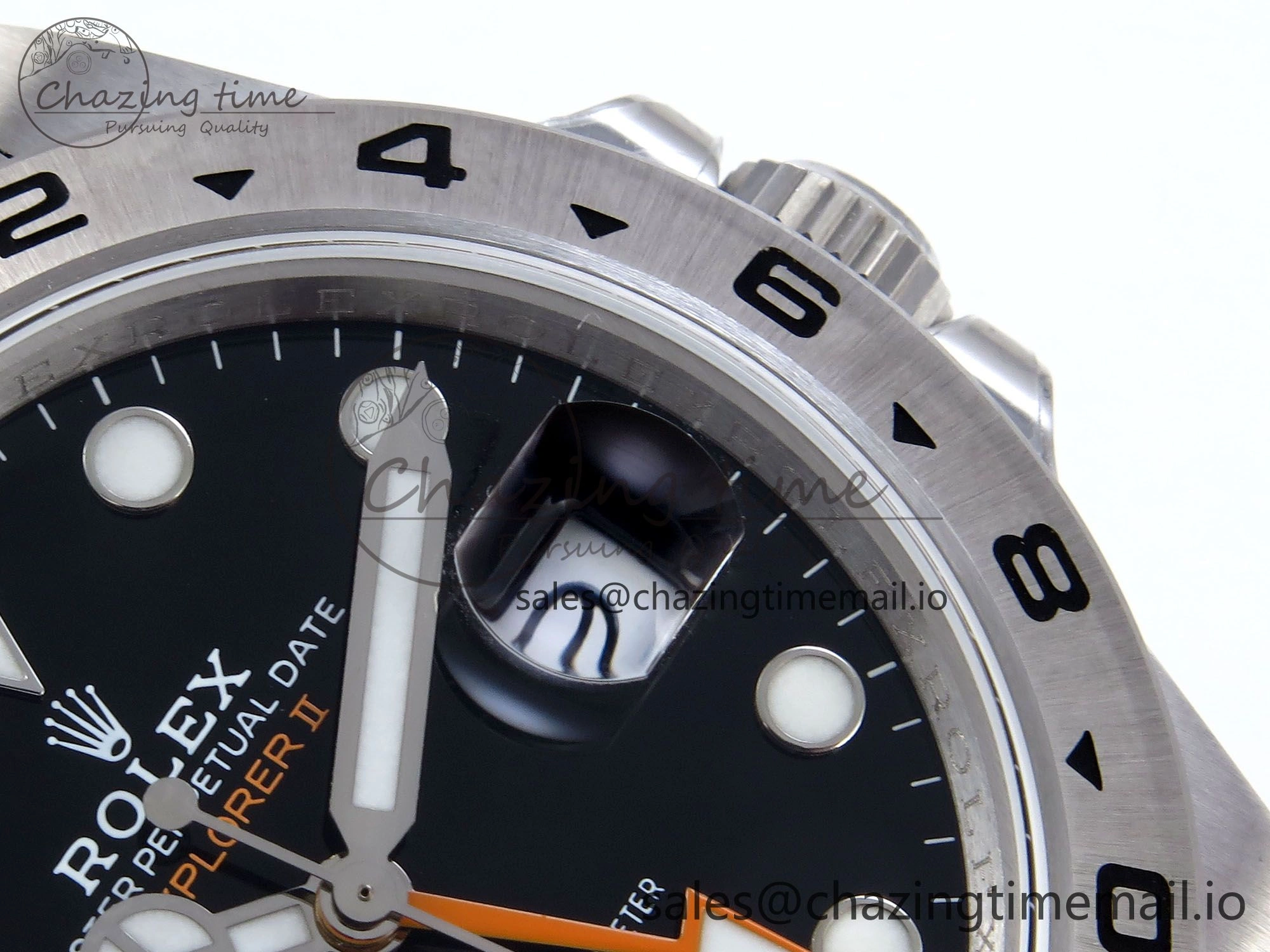WrinkleFree Explorer II 42mm 226570 904L SS QF 1:1 Best Edition Black Dial on Bracelet SH3285-2 CHS 906