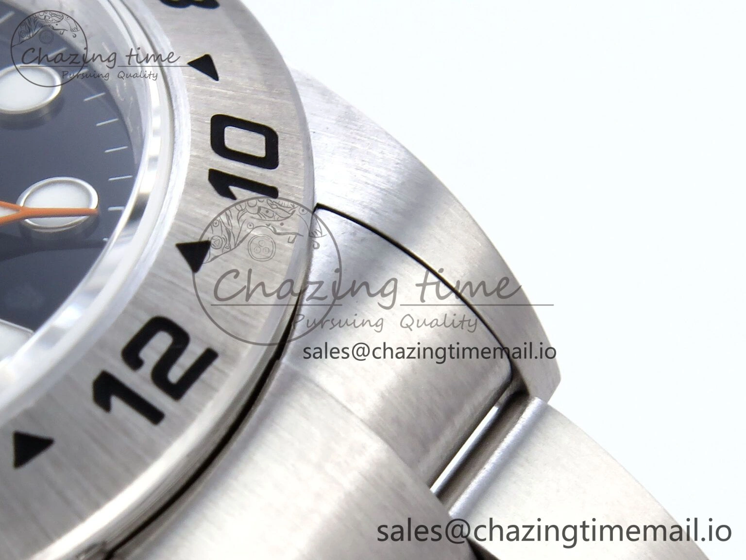 WrinkleFree Explorer II 42mm 226570 904L SS QF 1:1 Best Edition Black Dial on Bracelet SH3285-2 CHS 906