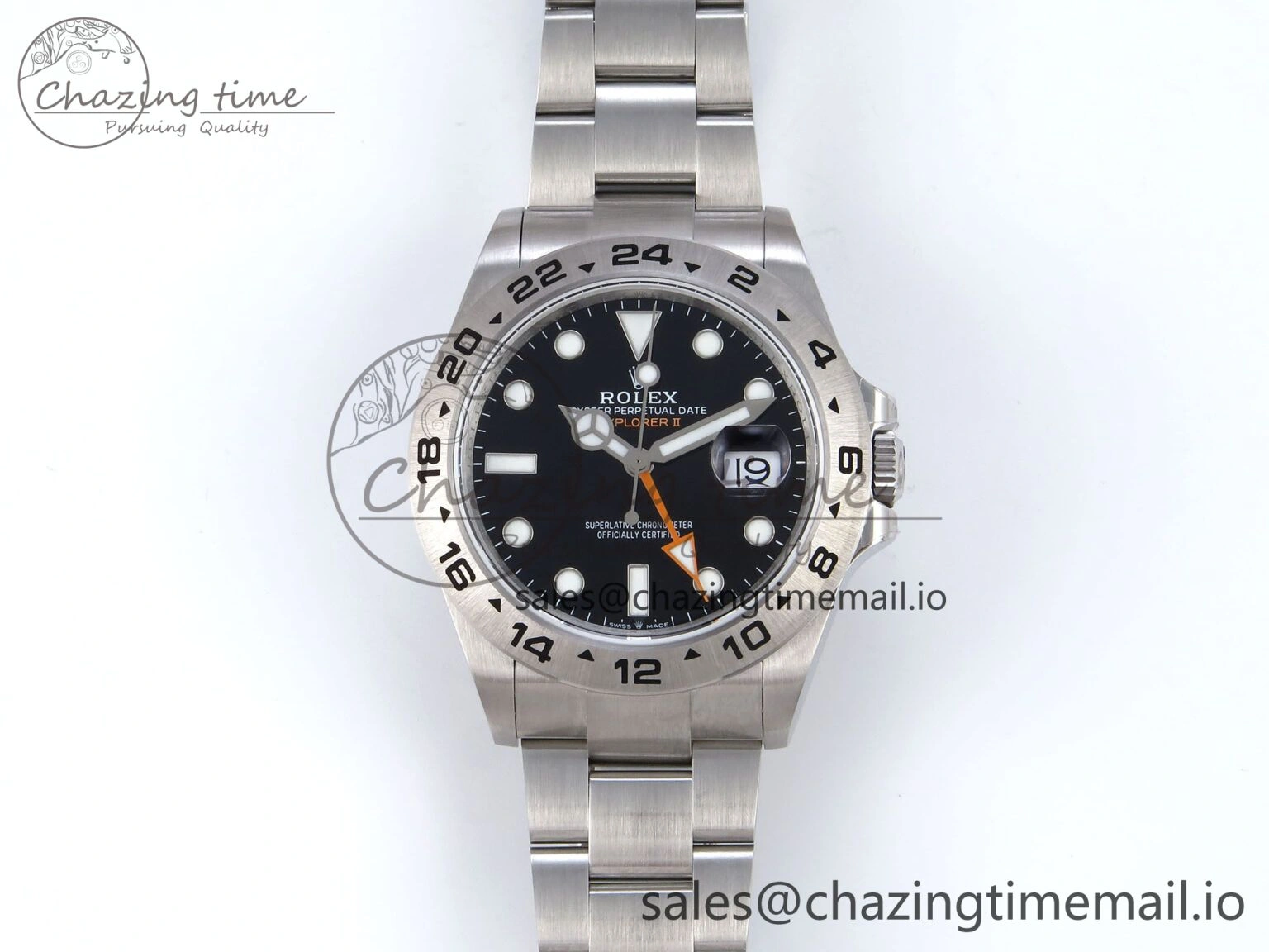 WrinkleFree Explorer II 42mm 226570 904L SS QF 1:1 Best Edition Black Dial on Bracelet SH3285-2 CHS 906