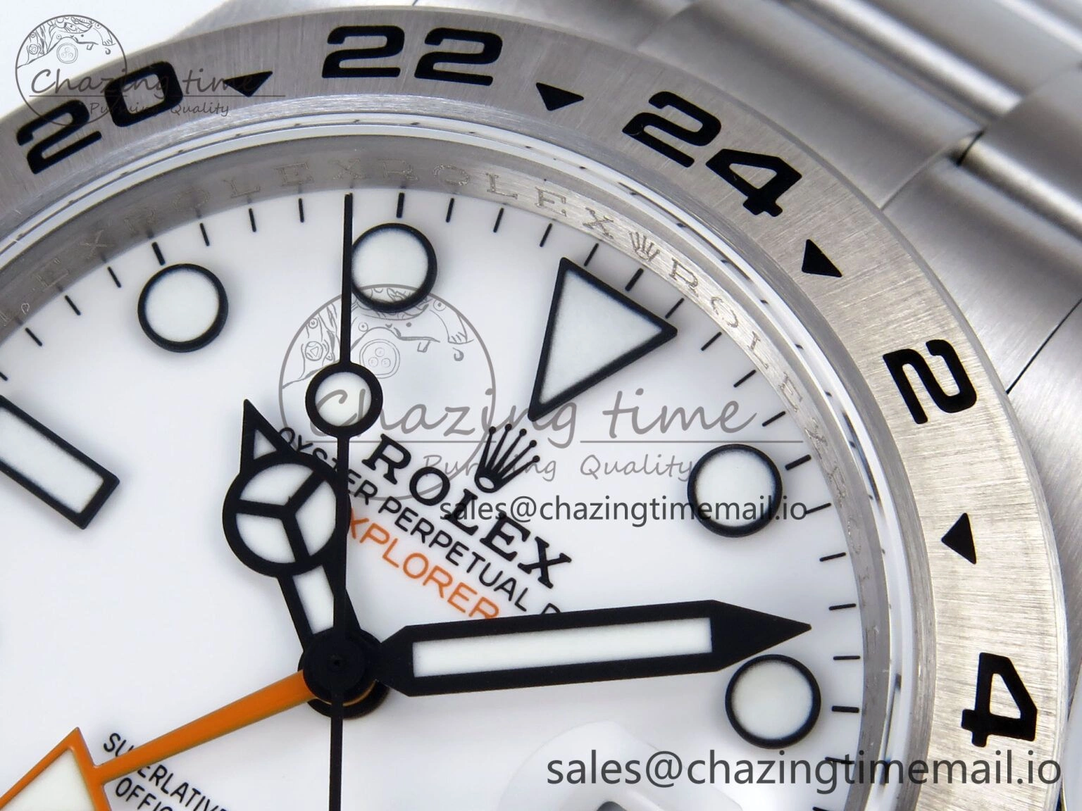 Explorer II 42mm 226570 904L SS QF 1:1 Best Edition White Dial on Bracelet SH3285-2 CHS ZipUp 902