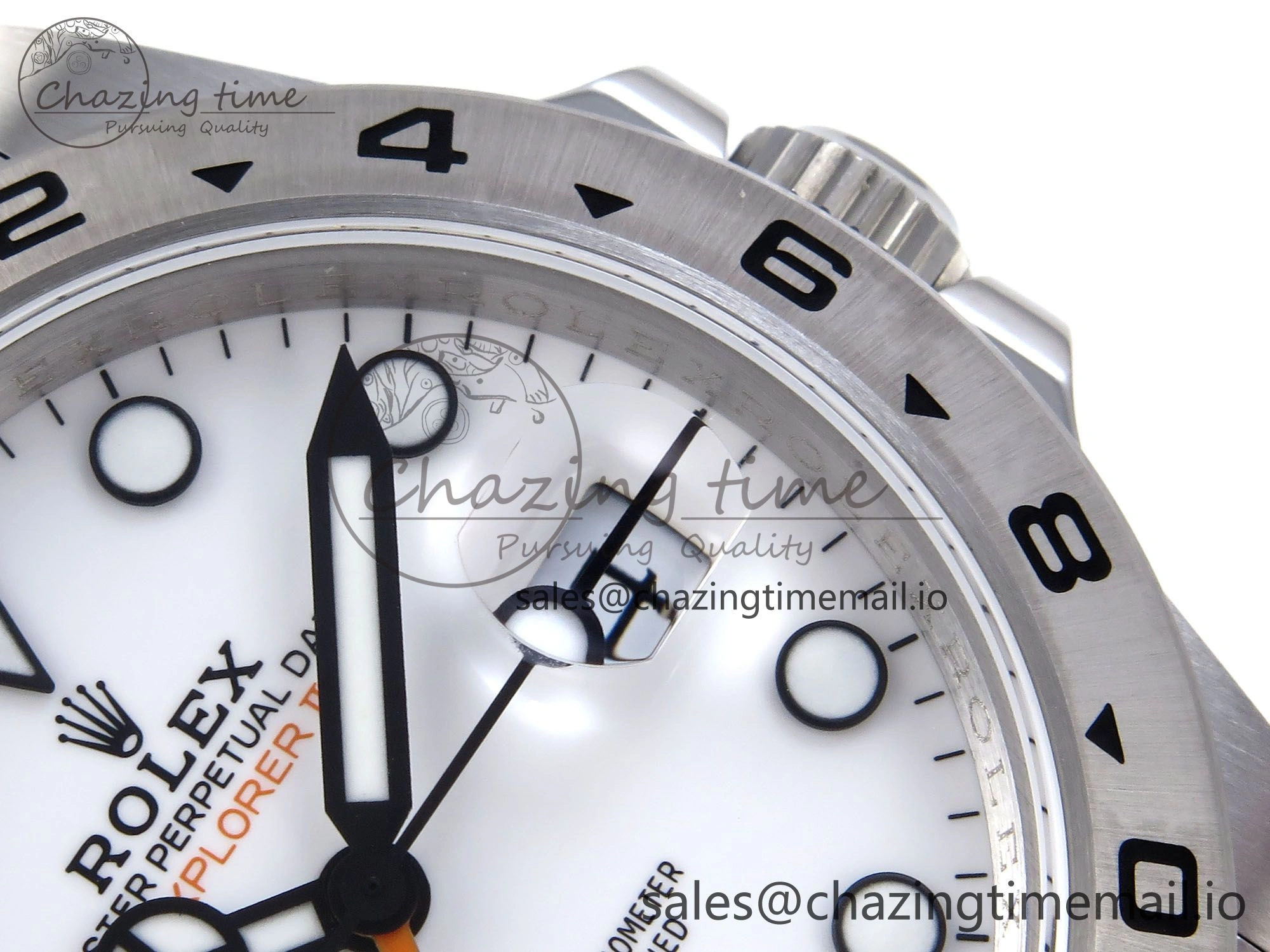 Explorer II 42mm 226570 904L SS QF 1:1 Best Edition White Dial on Bracelet SH3285-2 CHS ZipUp 902