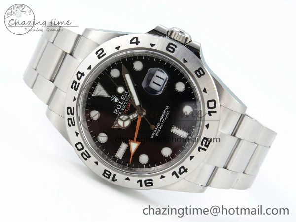 Explorer II 42mm 226570 Black 904L SS C+F 1:1 Best Edition Black Dial on Bracelet VR3285 CHS WrinkleFree 1704