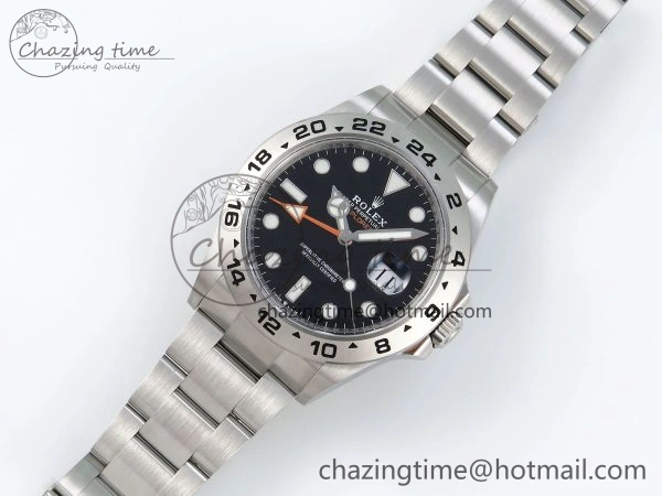 Explorer II 42mm 226570 Black 904L SS C+F 1:1 Best Edition Black Dial on Bracelet VR3285 CHS WrinkleFree 1704