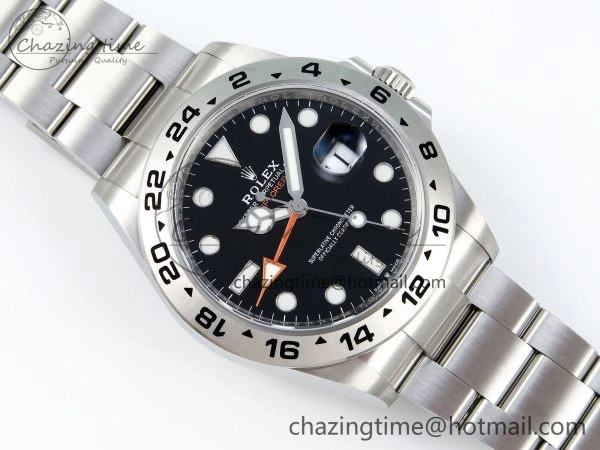 Explorer II 42mm 226570 Black 904L SS C+F 1:1 Best Edition Black Dial on Bracelet VR3285 CHS WrinkleFree 1704