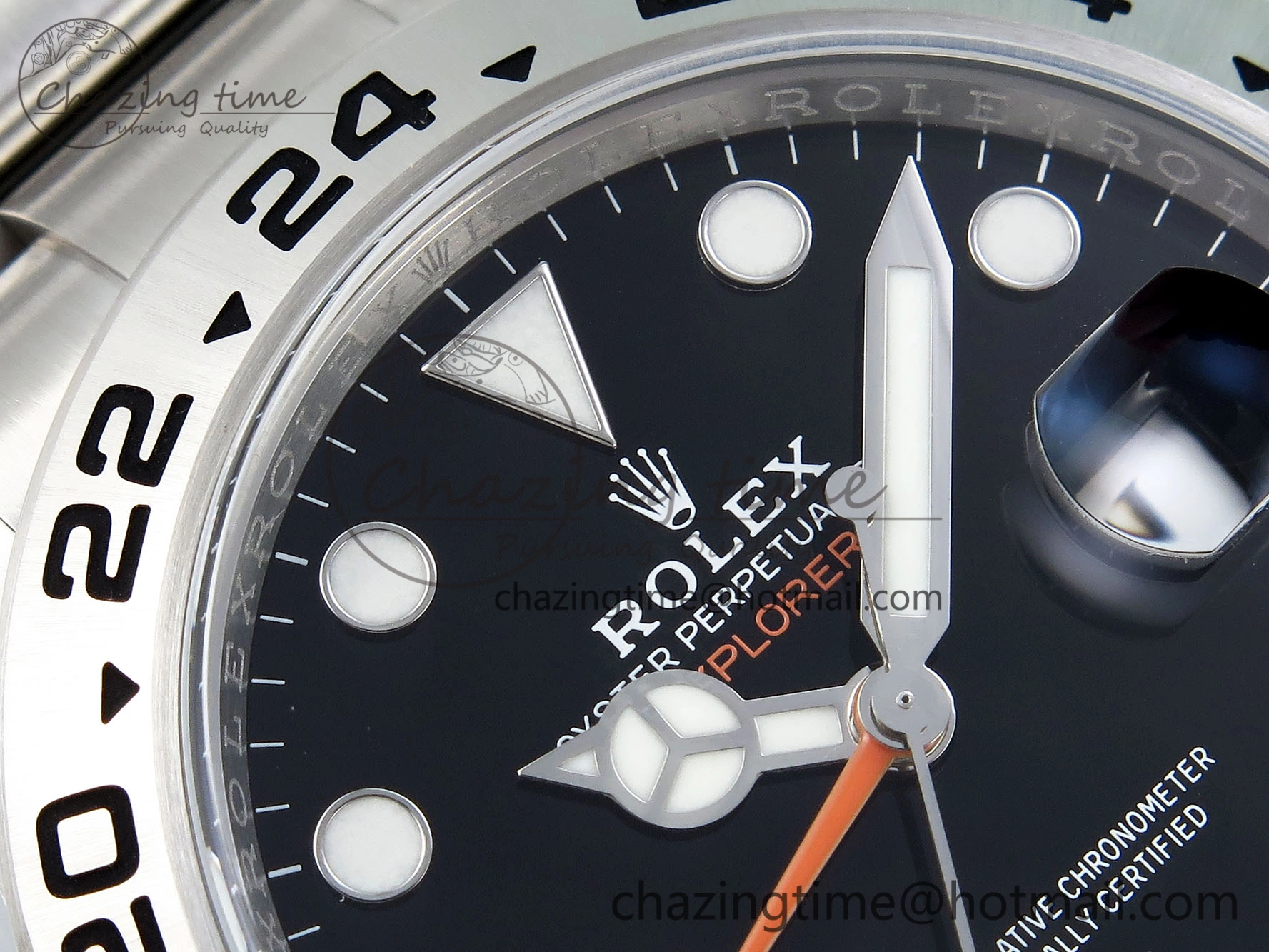Explorer II 42mm 226570 Black 904L SS C+F 1:1 Best Edition Black Dial on Bracelet VR3285 CHS WrinkleFree 1704