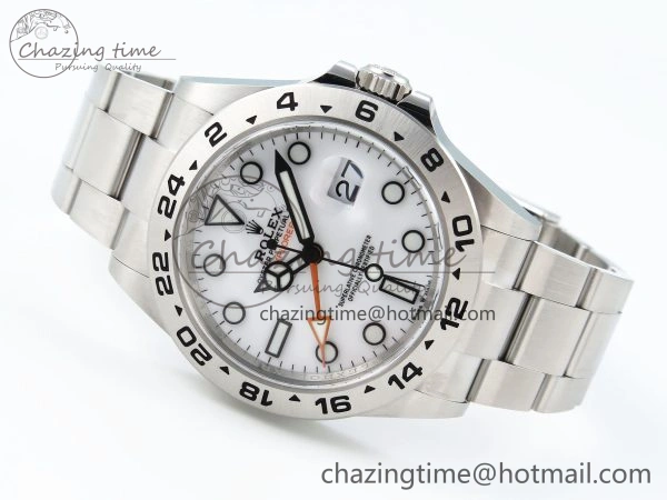 Explorer II 42mm 226570 Black 904L SS C+F 1:1 Best Edition White Dial on Bracelet VR3285 CHS SunProtective 1712