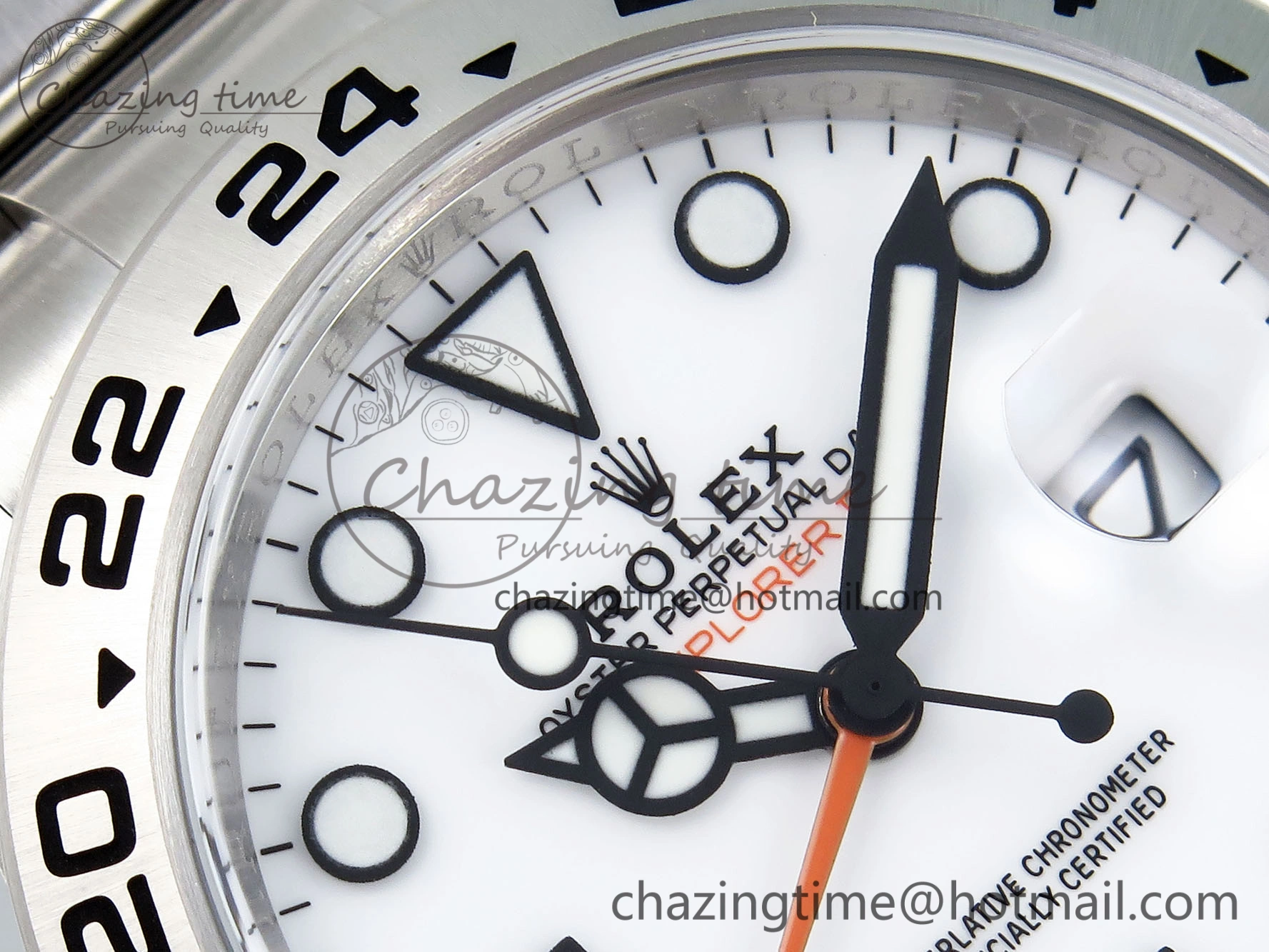 Explorer II 42mm 226570 Black 904L SS C+F 1:1 Best Edition White Dial on Bracelet VR3285 CHS SunProtective 1712