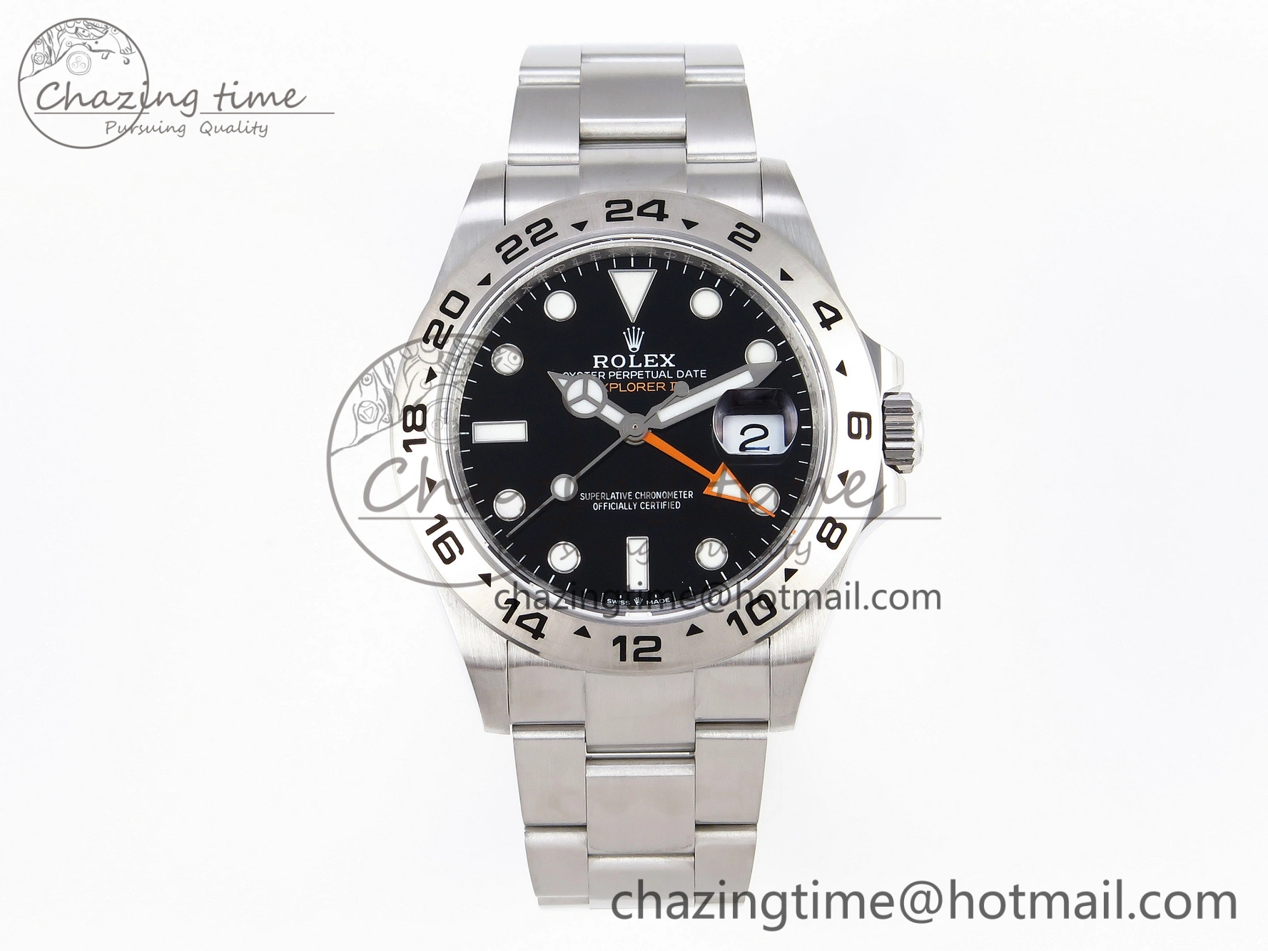 SportInspired Explorer II 42mm 226570 Black 904L SS GMF 1:1 Best Edition Black Dial on Bracelet VR3285 CHS 1903