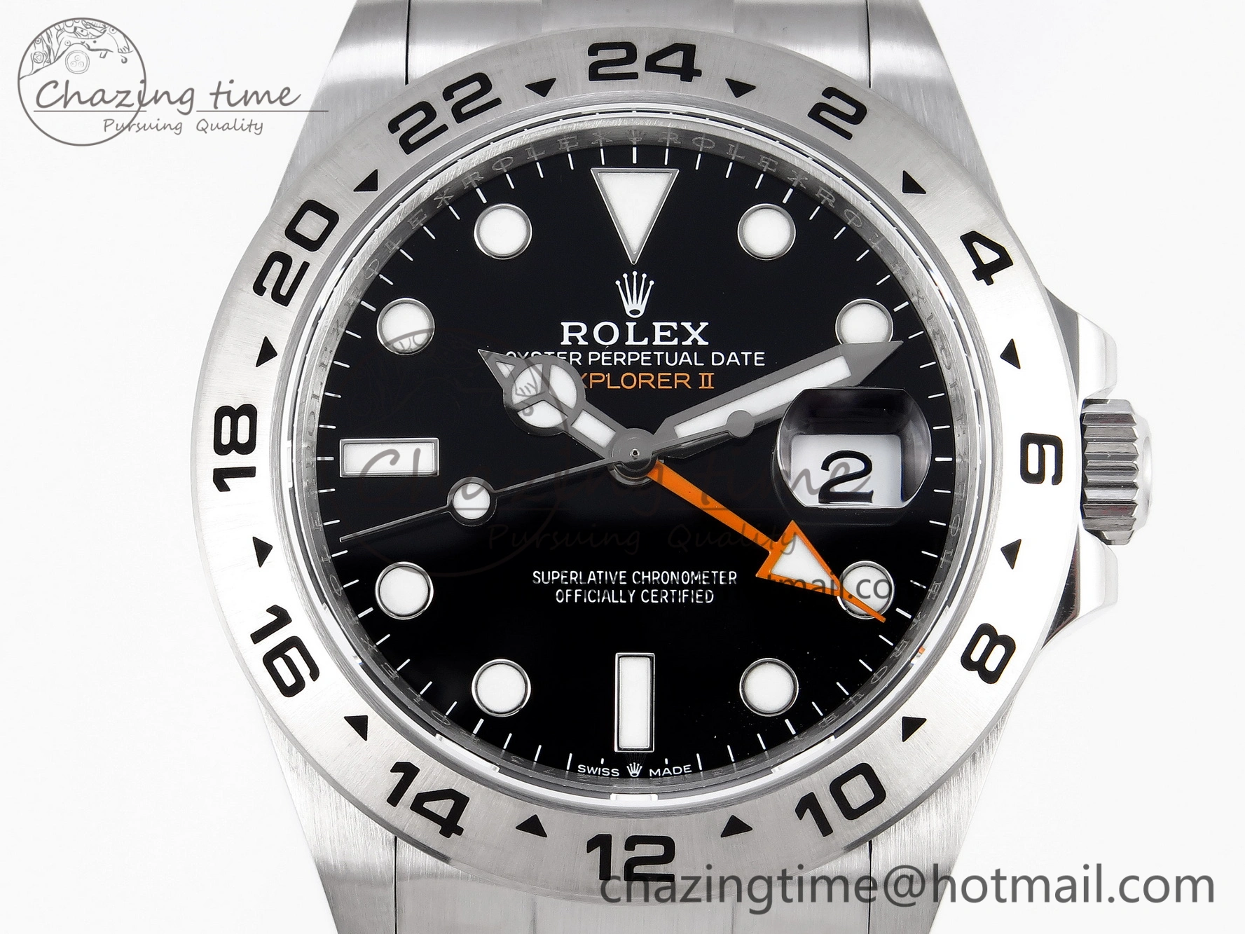 SportInspired Explorer II 42mm 226570 Black 904L SS GMF 1:1 Best Edition Black Dial on Bracelet VR3285 CHS 1903