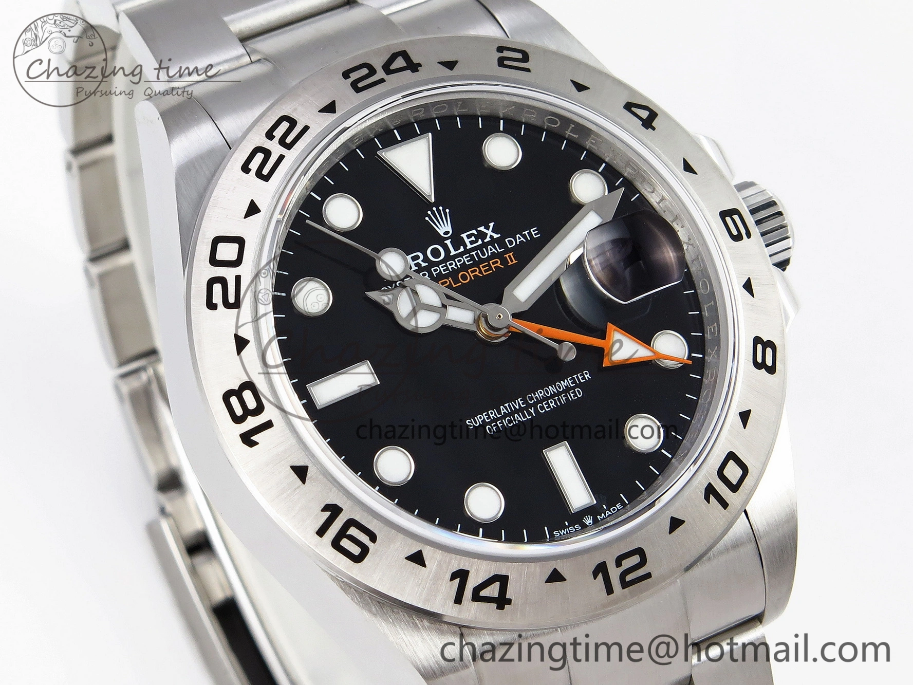 SportInspired Explorer II 42mm 226570 Black 904L SS GMF 1:1 Best Edition Black Dial on Bracelet VR3285 CHS 1903