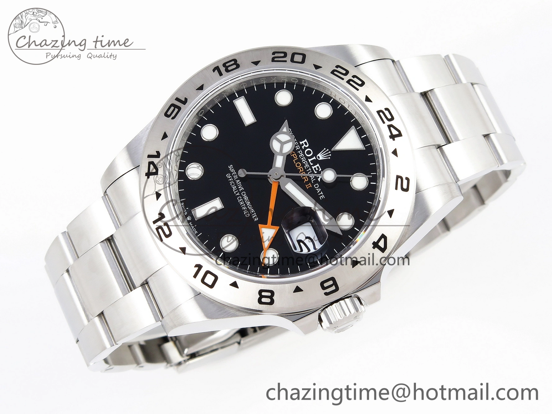 SportInspired Explorer II 42mm 226570 Black 904L SS GMF 1:1 Best Edition Black Dial on Bracelet VR3285 CHS 1903