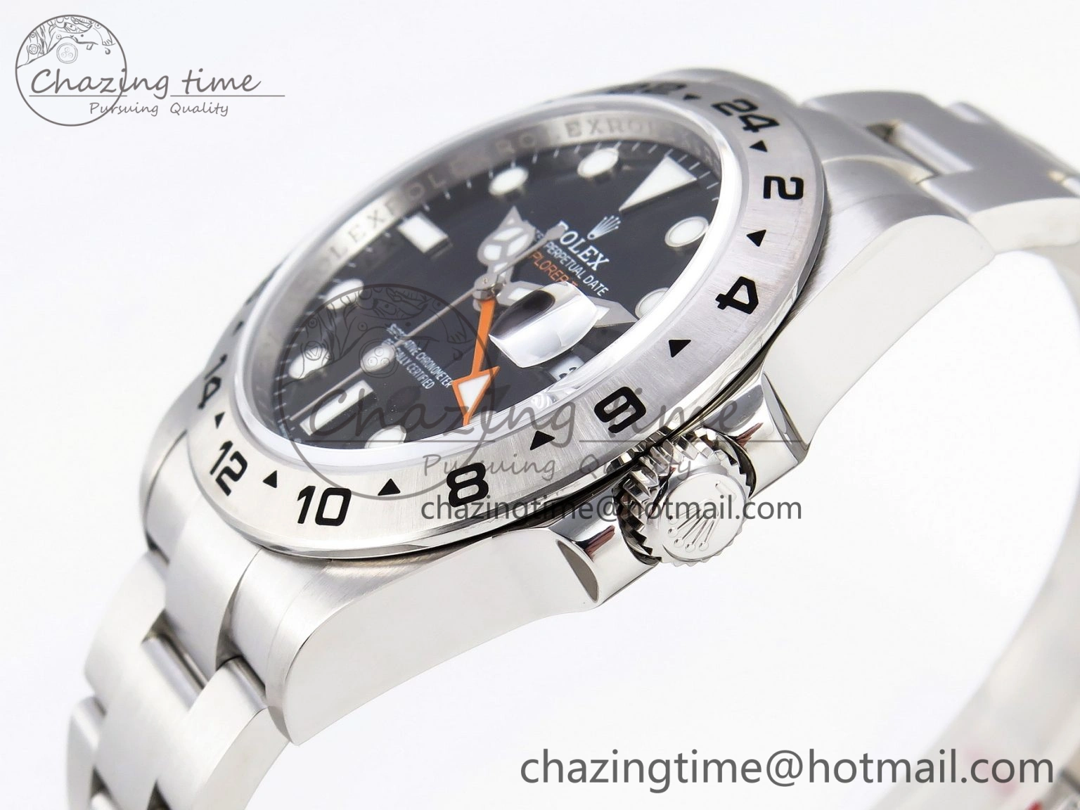 SportInspired Explorer II 42mm 226570 Black 904L SS GMF 1:1 Best Edition Black Dial on Bracelet VR3285 CHS 1903