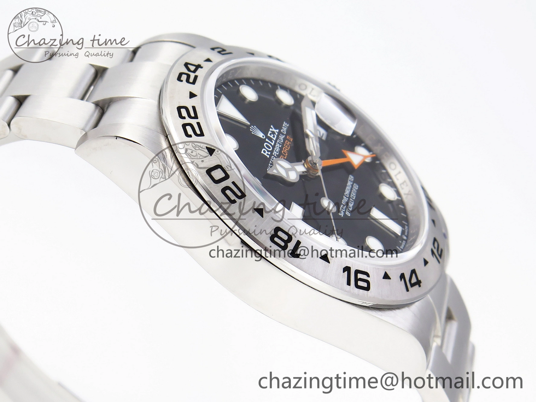 SportInspired Explorer II 42mm 226570 Black 904L SS GMF 1:1 Best Edition Black Dial on Bracelet VR3285 CHS 1903
