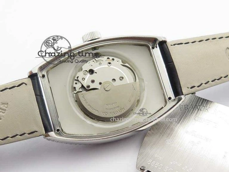 Functional FM SS Diamond Case Best Edition Diamond Dial On Black Leather Strap SEIKO NH05A 5037
