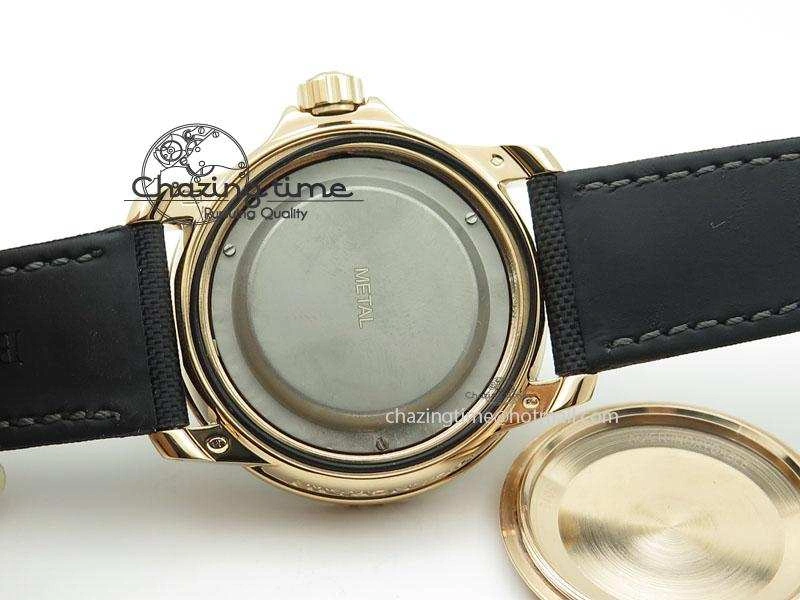 FlexibleFit Fifty Fathoms 1:1 Noob Best Edition RG Black Dial on Sail-canvas Strap A 5321