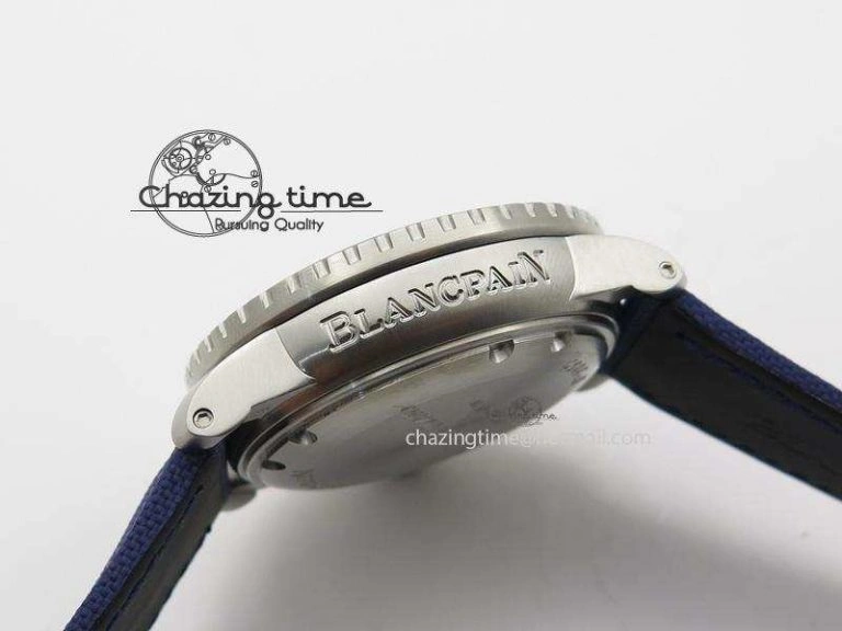 Fifty Fathoms 1:1 Noob Best Edition SS Blue Dial on Canvas Strap A Affordable 5320