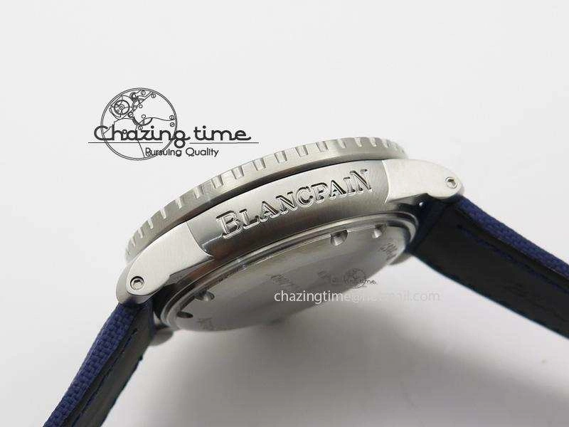 Fifty Fathoms 1:1 Noob Best Edition SS Blue Dial on Canvas Strap A Affordable 5320