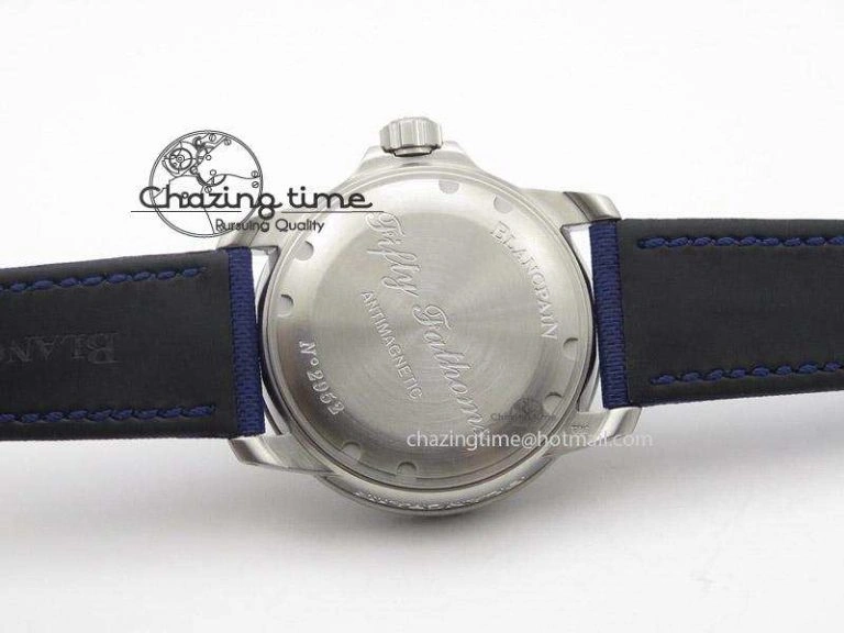 Fifty Fathoms 1:1 Noob Best Edition SS Blue Dial on Canvas Strap A Affordable 5320