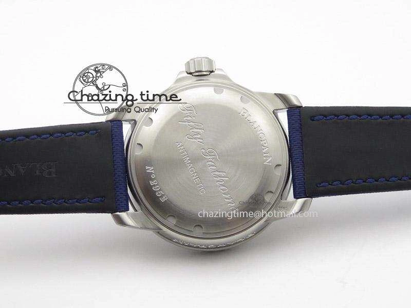 Fifty Fathoms 1:1 Noob Best Edition SS Blue Dial on Canvas Strap A Affordable 5320