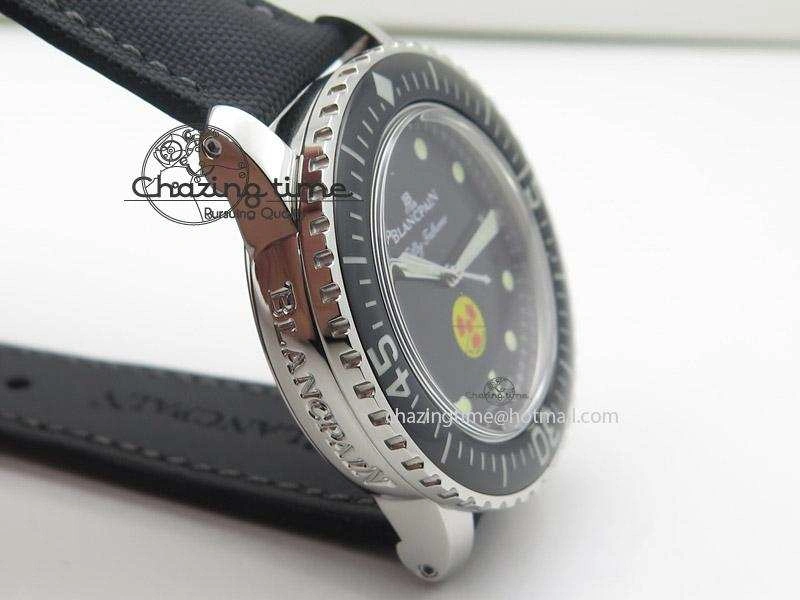 Fifty Fathoms 1:1 Noob Best Edition SS “No Radiation” Dial on Canvas Strap A Stylish 5322