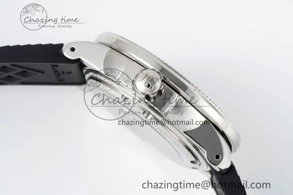 Fifty Fathoms 5008D No Rad SS 1:1 GSF Best Edition Black Dial on Black Rubber Strap A SportInspired 5265